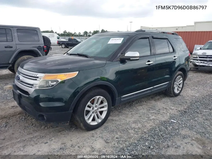 1FM5K7D96DGB86797 2013 Ford Explorer Xlt