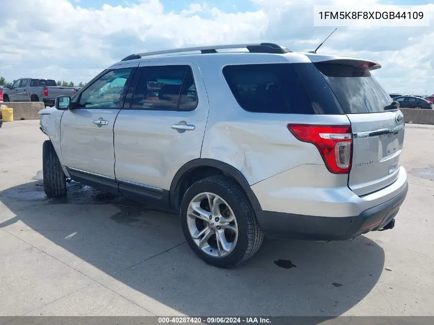 1FM5K8F8XDGB44109 2013 Ford Explorer Limited