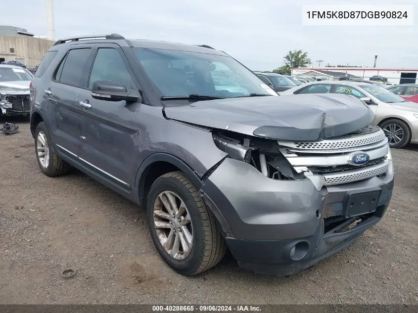 2013 Ford Explorer Xlt VIN: 1FM5K8D87DGB90824 Lot: 40288665