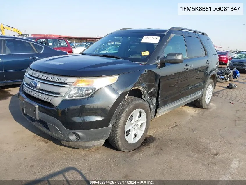 1FM5K8B81DGC81347 2013 Ford Explorer