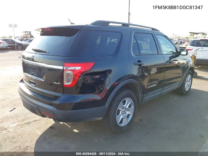 1FM5K8B81DGC81347 2013 Ford Explorer