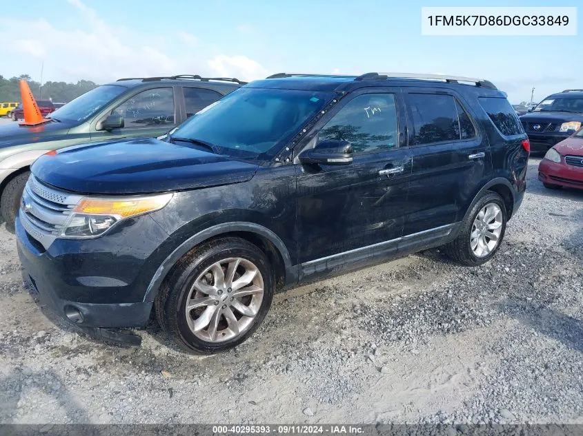 1FM5K7D86DGC33849 2013 Ford Explorer Xlt