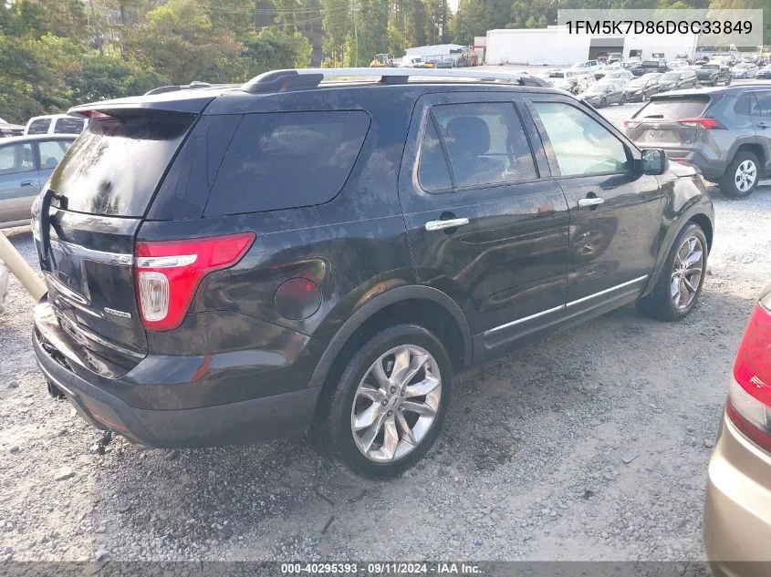 1FM5K7D86DGC33849 2013 Ford Explorer Xlt