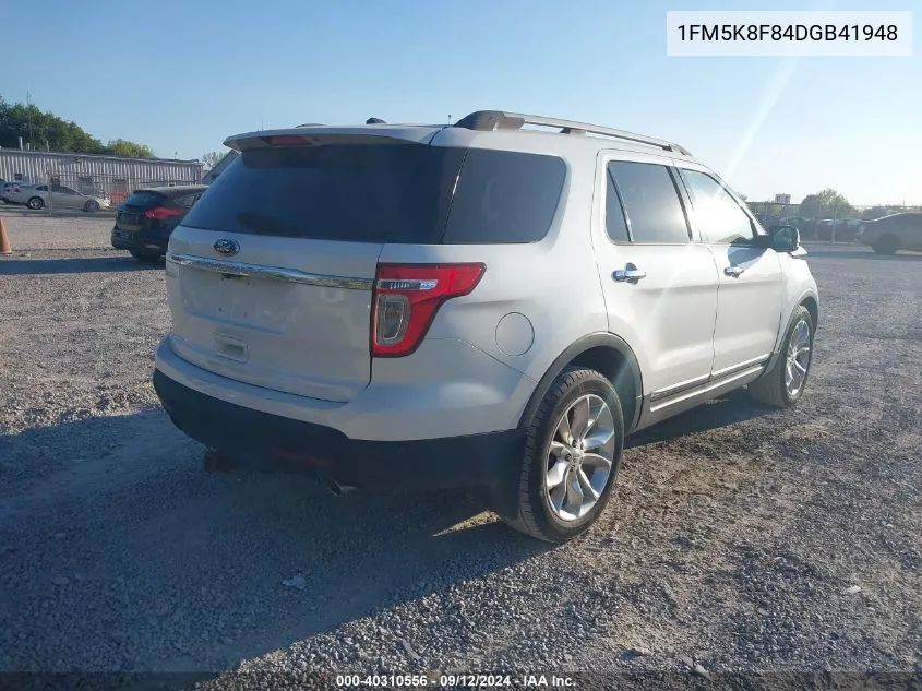 1FM5K8F84DGB41948 2013 Ford Explorer Limited