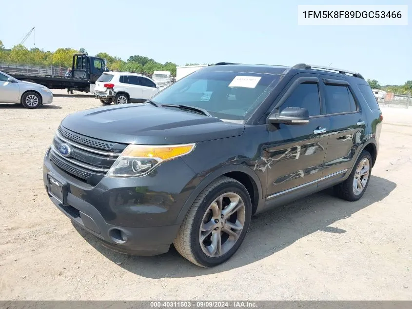 1FM5K8F89DGC53466 2013 Ford Explorer Limited