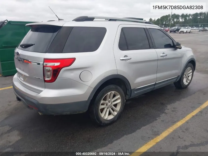 2013 Ford Explorer Xlt VIN: 1FM5K7D85DGA82308 Lot: 40320692