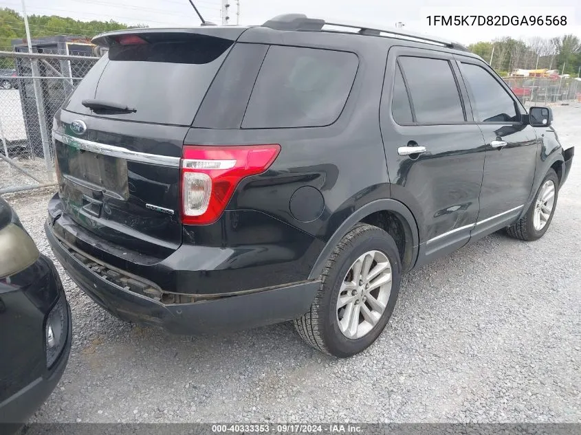 2013 Ford Explorer Xlt VIN: 1FM5K7D82DGA96568 Lot: 40333353