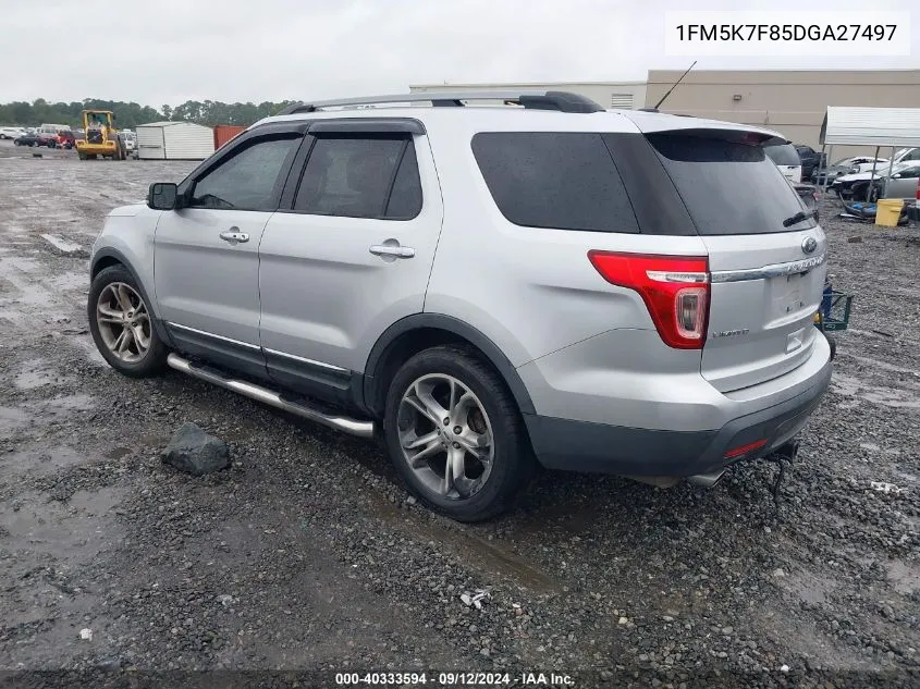 2013 Ford Explorer Limited VIN: 1FM5K7F85DGA27497 Lot: 40333594