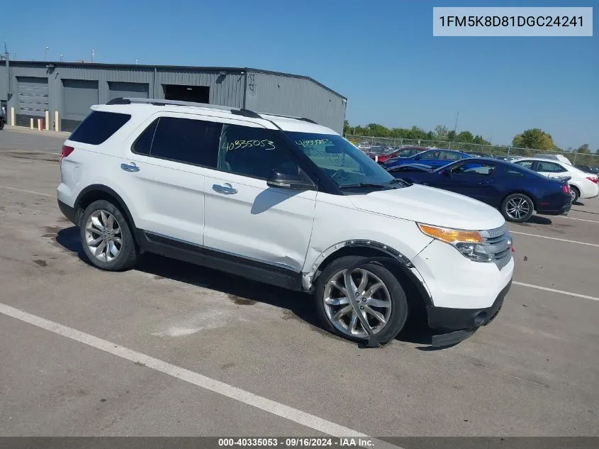 1FM5K8D81DGC24241 2013 Ford Explorer Xlt