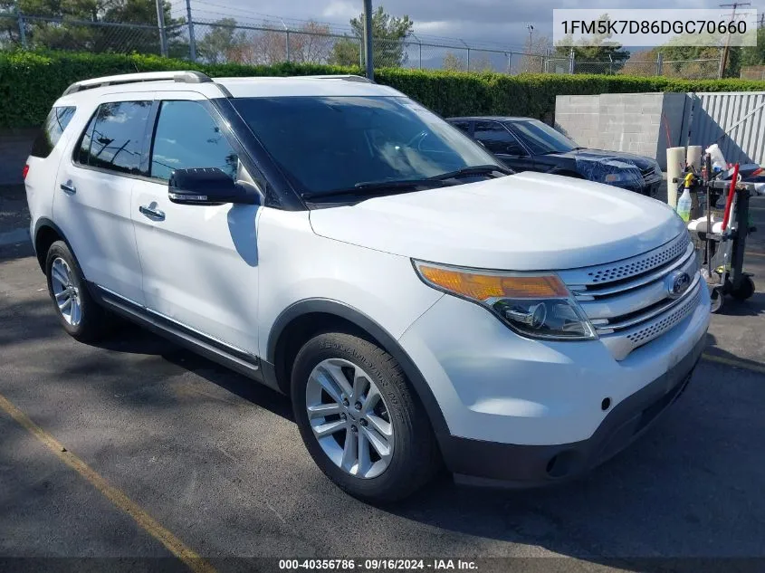 1FM5K7D86DGC70660 2013 Ford Explorer Xlt