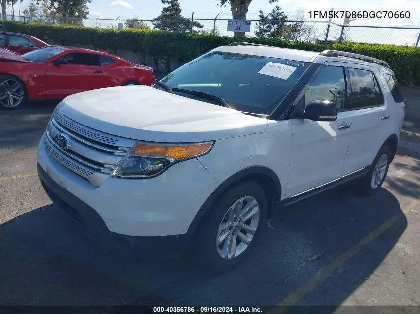 1FM5K7D86DGC70660 2013 Ford Explorer Xlt