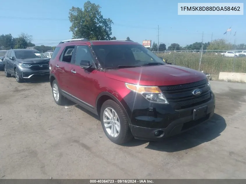 1FM5K8D88DGA58462 2013 Ford Explorer Xlt