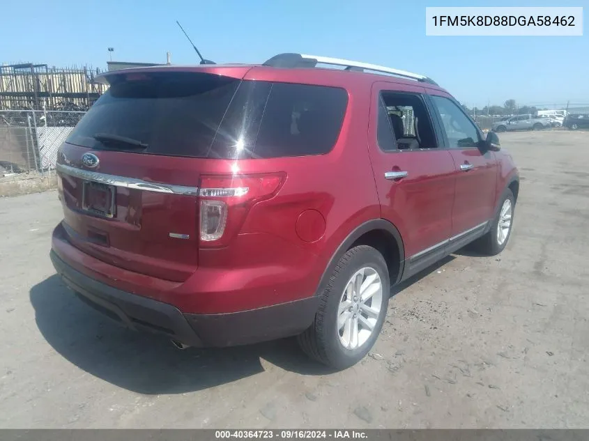 1FM5K8D88DGA58462 2013 Ford Explorer Xlt