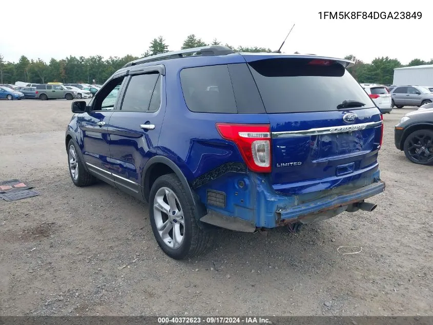 1FM5K8F84DGA23849 2013 Ford Explorer Limited