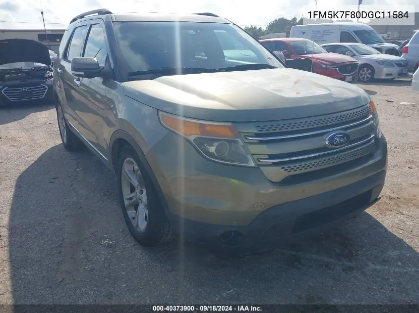 2013 Ford Explorer Limited VIN: 1FM5K7F80DGC11584 Lot: 40373900