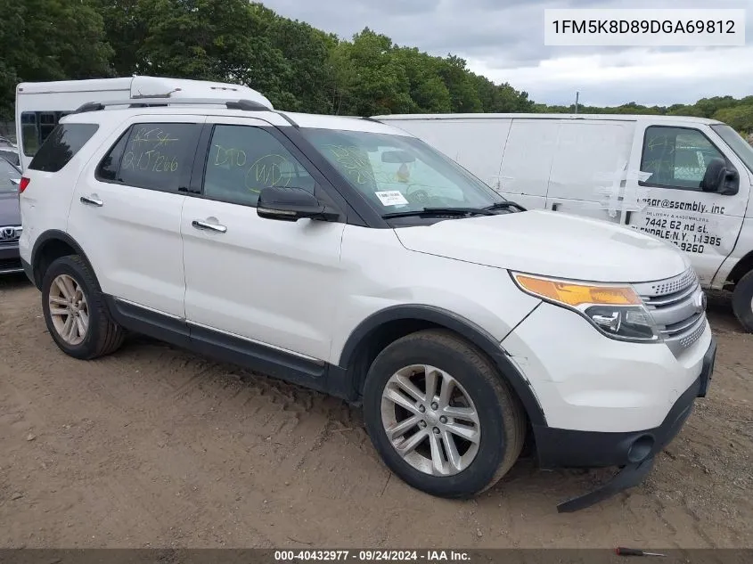 2013 Ford Explorer Xlt VIN: 1FM5K8D89DGA69812 Lot: 40432977