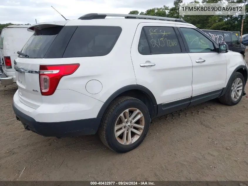 1FM5K8D89DGA69812 2013 Ford Explorer Xlt