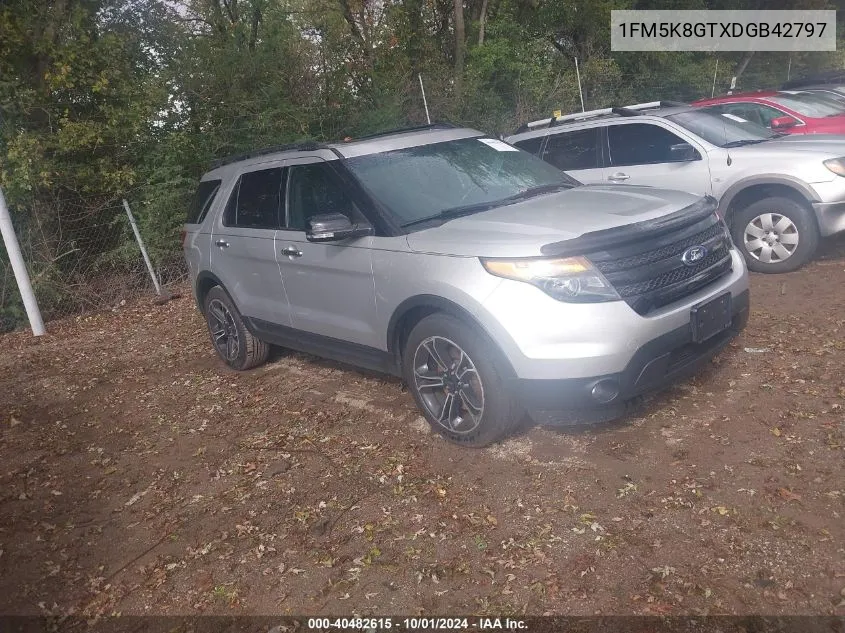 2013 Ford Explorer Sport VIN: 1FM5K8GTXDGB42797 Lot: 40482615