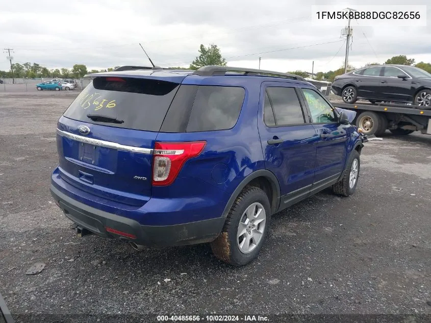 2013 Ford Explorer VIN: 1FM5K8B88DGC82656 Lot: 40485656