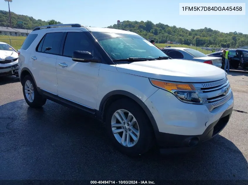 2013 Ford Explorer Xlt VIN: 1FM5K7D84DGA45458 Lot: 40494714