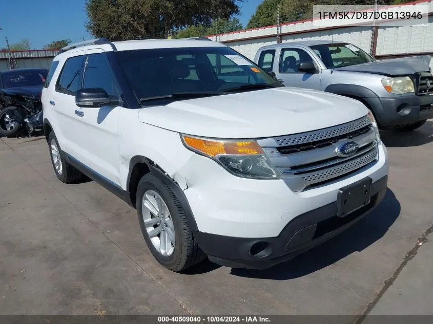 2013 Ford Explorer Xlt VIN: 1FM5K7D87DGB13946 Lot: 40509040