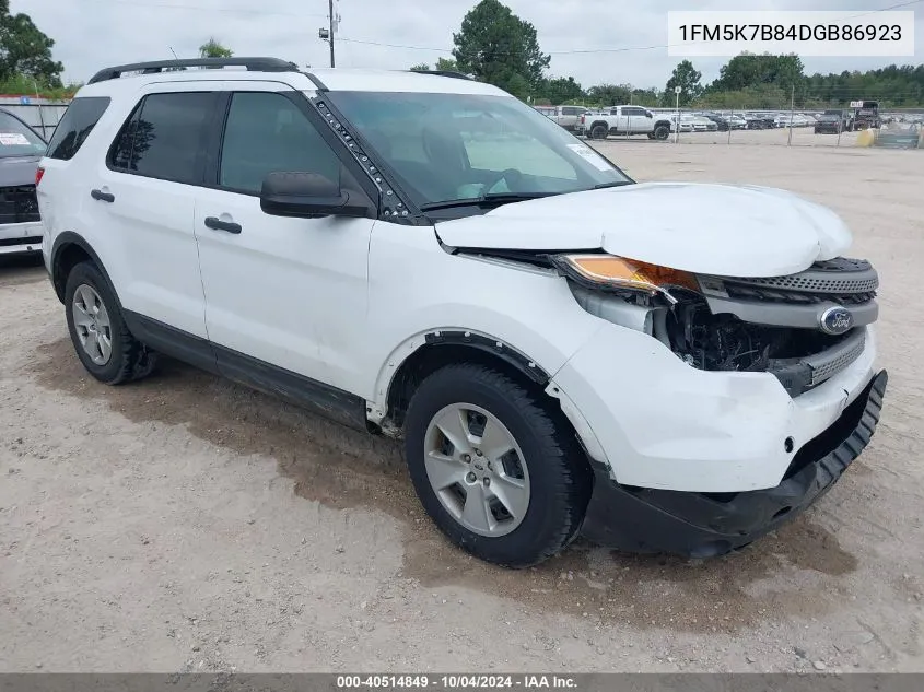 2013 Ford Explorer VIN: 1FM5K7B84DGB86923 Lot: 40514849