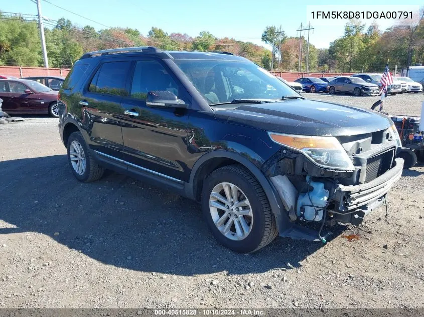 2013 Ford Explorer Xlt VIN: 1FM5K8D81DGA00791 Lot: 40515828