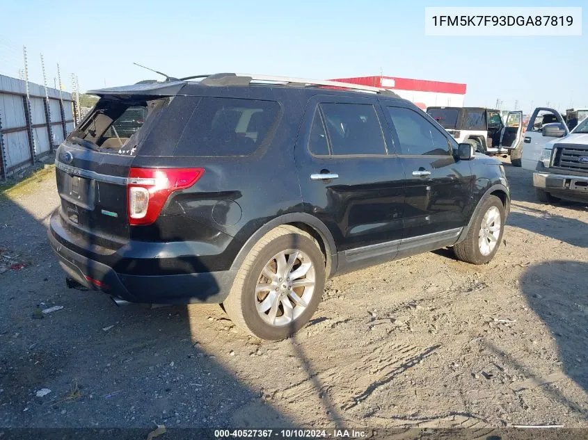 2013 Ford Explorer Limited VIN: 1FM5K7F93DGA87819 Lot: 40527367