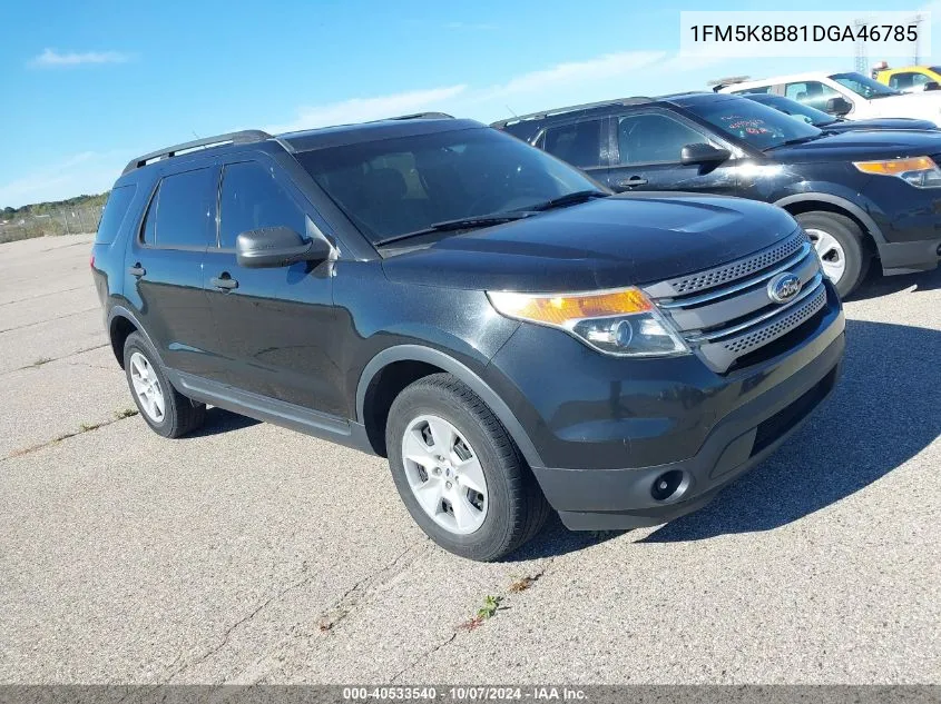 2013 Ford Explorer VIN: 1FM5K8B81DGA46785 Lot: 40533540