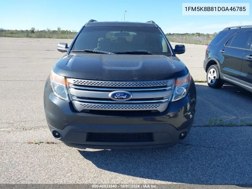 2013 Ford Explorer VIN: 1FM5K8B81DGA46785 Lot: 40533540