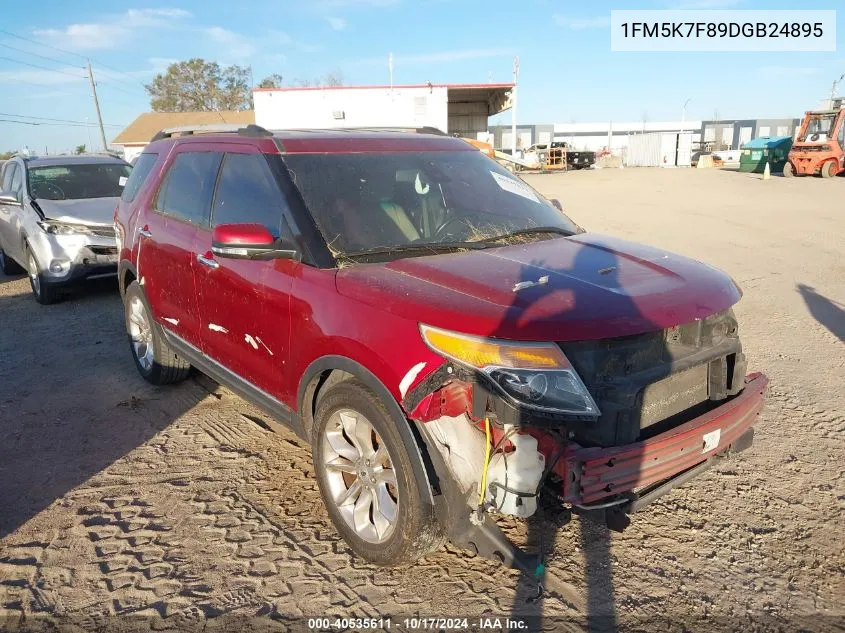 2013 Ford Explorer Limited VIN: 1FM5K7F89DGB24895 Lot: 40535611