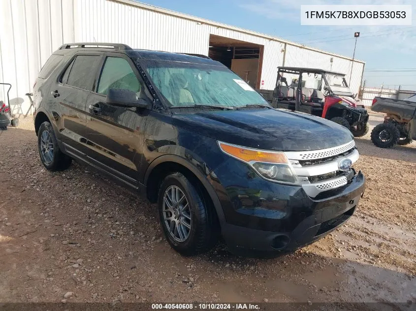 2013 Ford Explorer VIN: 1FM5K7B8XDGB53053 Lot: 40540608