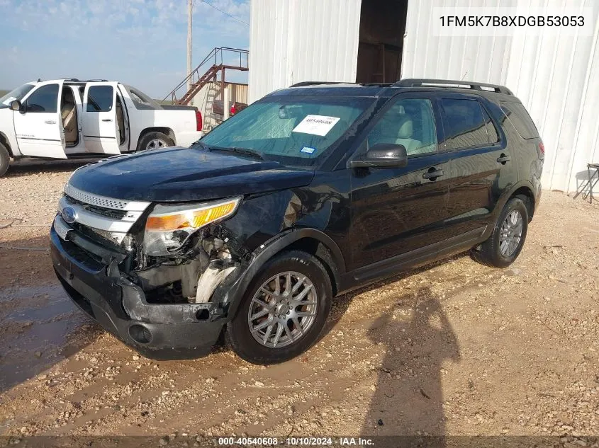 2013 Ford Explorer VIN: 1FM5K7B8XDGB53053 Lot: 40540608