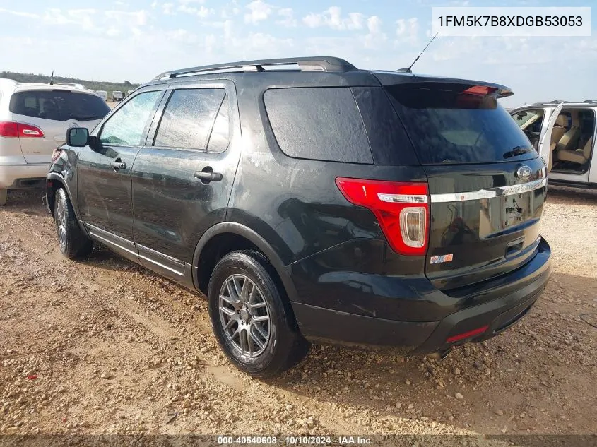 2013 Ford Explorer VIN: 1FM5K7B8XDGB53053 Lot: 40540608