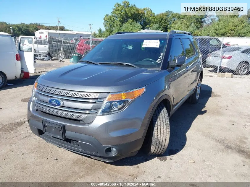 2013 Ford Explorer Limited VIN: 1FM5K8F88DGB39460 Lot: 40542568