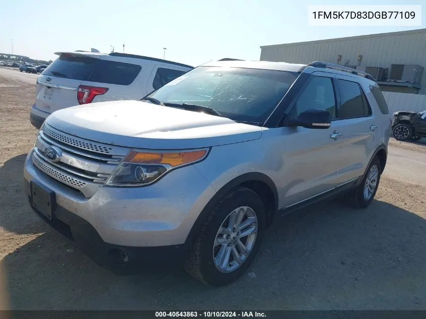 1FM5K7D83DGB77109 2013 Ford Explorer Xlt