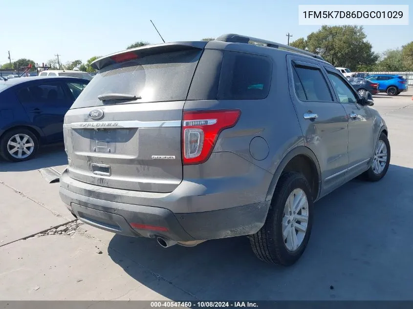 2013 Ford Explorer Xlt VIN: 1FM5K7D86DGC01029 Lot: 40547460