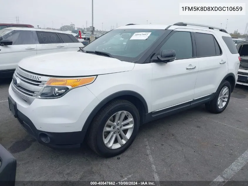 2013 Ford Explorer Xlt VIN: 1FM5K8D8XDGC10659 Lot: 40547662