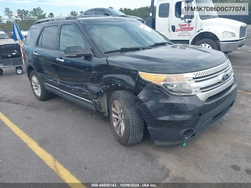 2013 Ford Explorer Xlt VIN: 1FM5K7D86DGC77074 Lot: 40550143