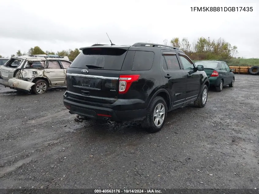 2013 Ford Explorer VIN: 1FM5K8B81DGB17435 Lot: 40563176