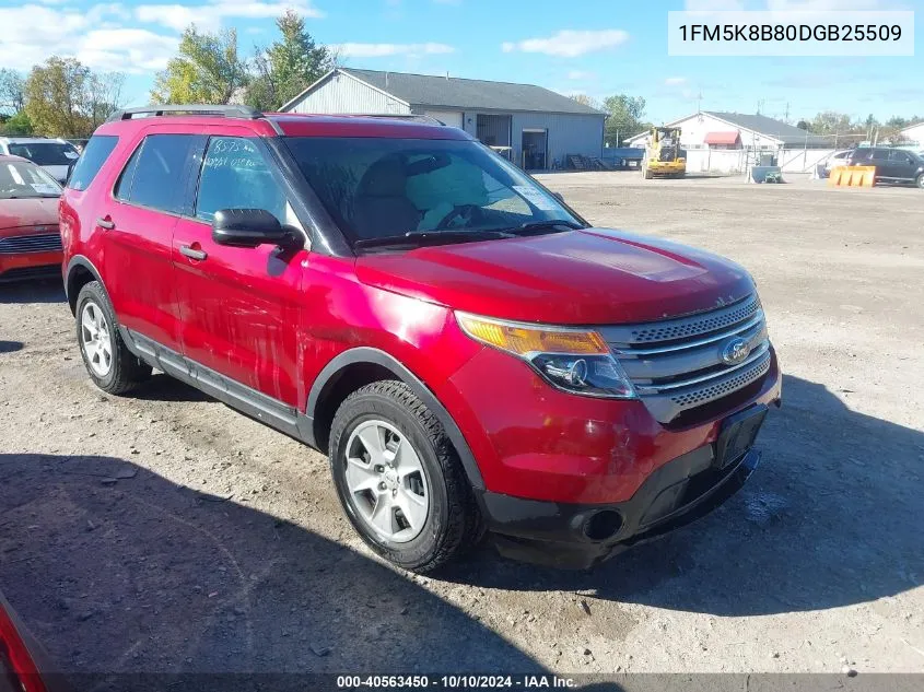 2013 Ford Explorer VIN: 1FM5K8B80DGB25509 Lot: 40563450