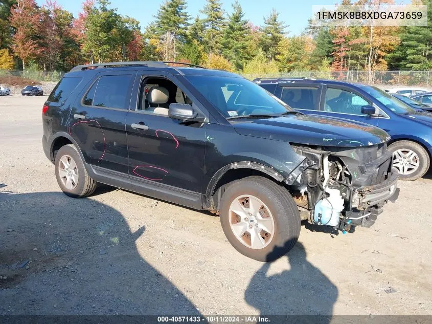 2013 Ford Explorer VIN: 1FM5K8B8XDGA73659 Lot: 40571433