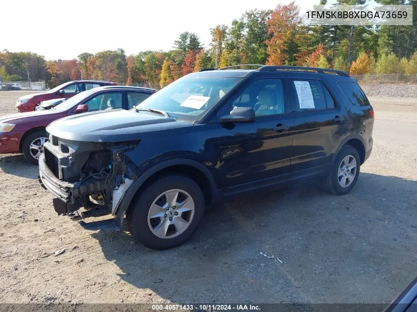 2013 Ford Explorer VIN: 1FM5K8B8XDGA73659 Lot: 40571433