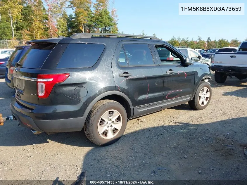 2013 Ford Explorer VIN: 1FM5K8B8XDGA73659 Lot: 40571433