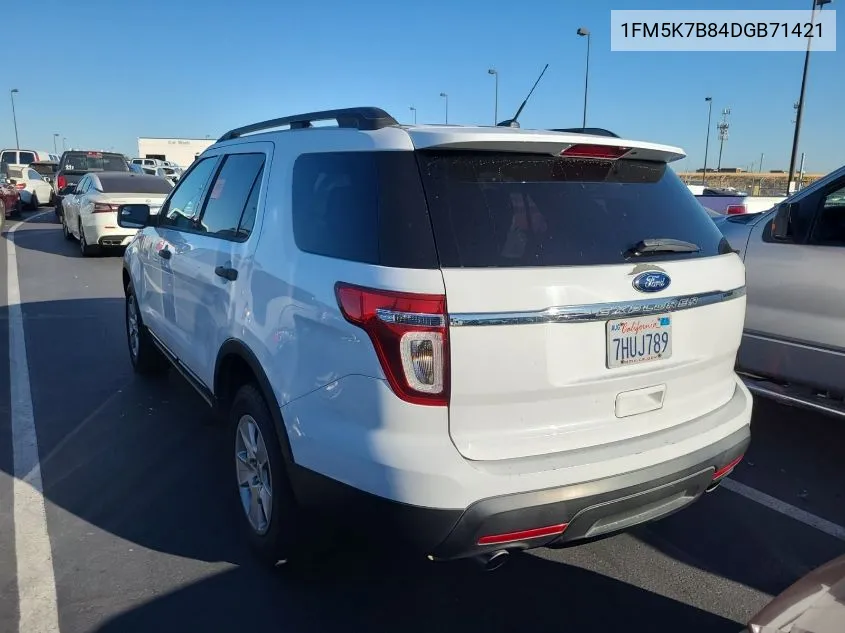 2013 Ford Explorer VIN: 1FM5K7B84DGB71421 Lot: 40572483