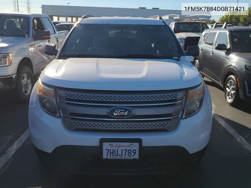 2013 Ford Explorer VIN: 1FM5K7B84DGB71421 Lot: 40572483