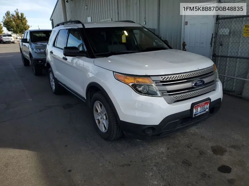 2013 Ford Explorer VIN: 1FM5K8B87DGB48835 Lot: 40582392