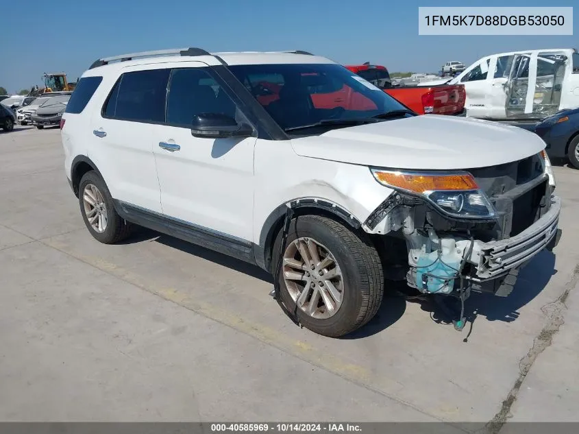 2013 Ford Explorer Xlt VIN: 1FM5K7D88DGB53050 Lot: 40585969