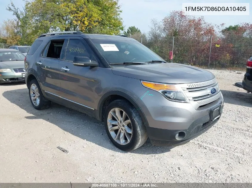 2013 Ford Explorer Xlt VIN: 1FM5K7D86DGA10405 Lot: 40587108