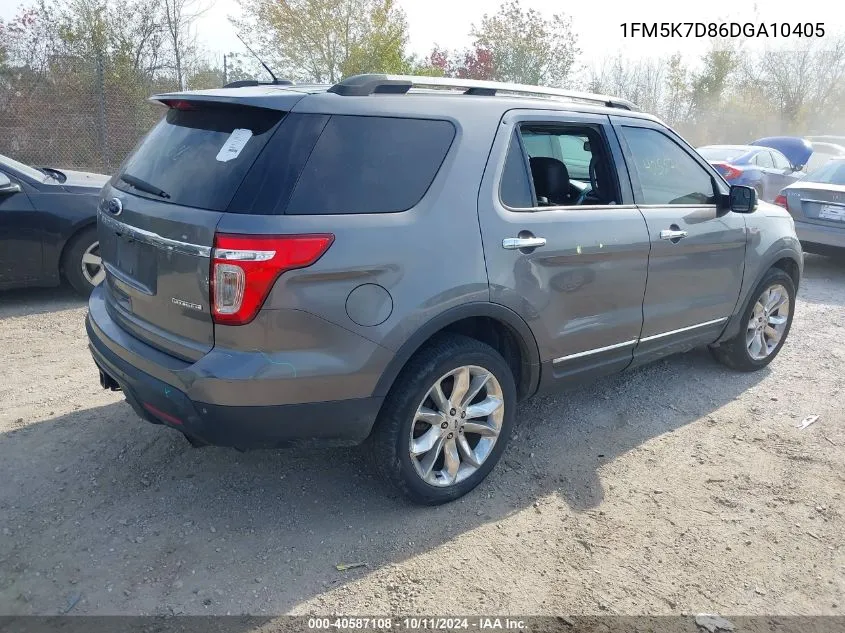 2013 Ford Explorer Xlt VIN: 1FM5K7D86DGA10405 Lot: 40587108